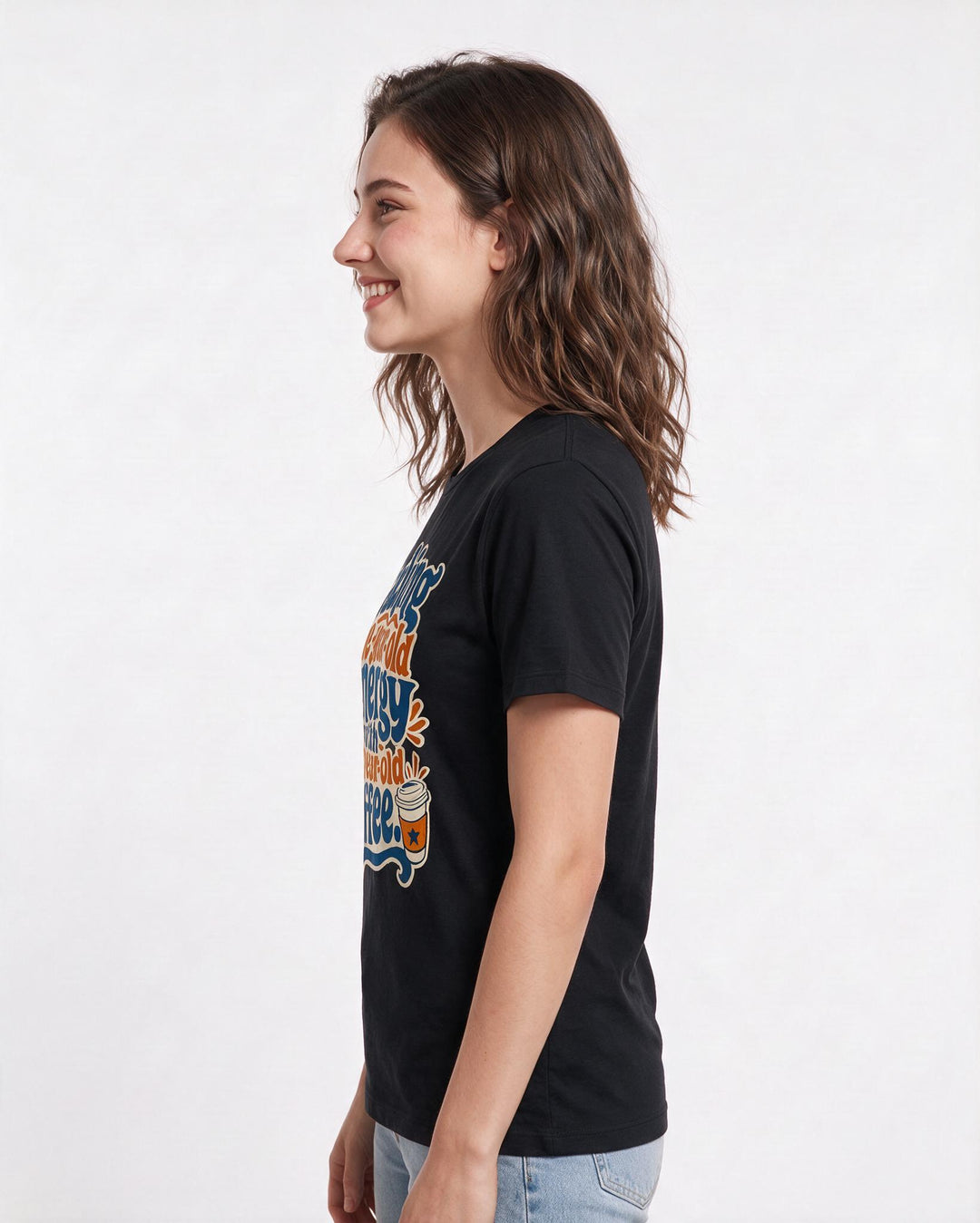 Teacher Black T-Shirt for Women – Everyday Expression Graphic Tee product image 2