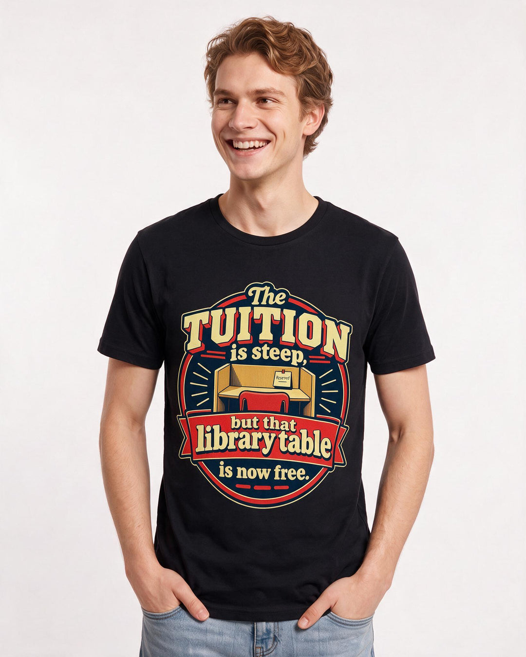 Graduation Black T-Shirt for Men – Everyday Expression Graphic Tee product image 1