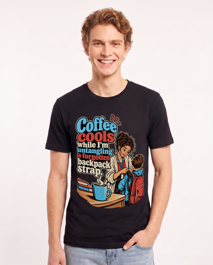 Teacher Black T-Shirt for Men – Everyday Expression Graphic Tee product image 3