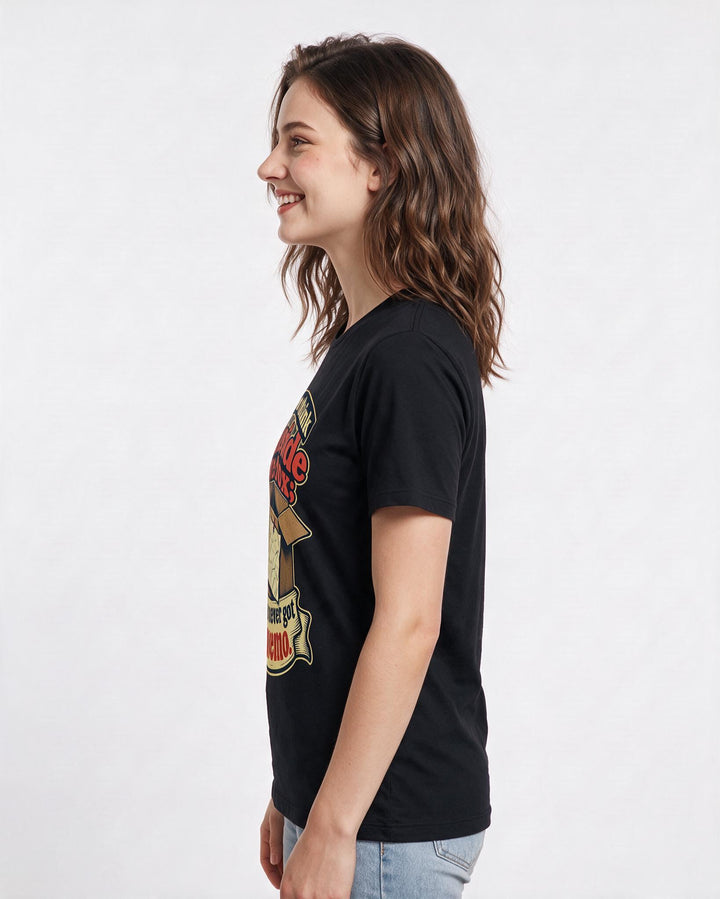 Neurodiversity Black T-Shirt for Women – Everyday Expression Graphic Tee product image 2