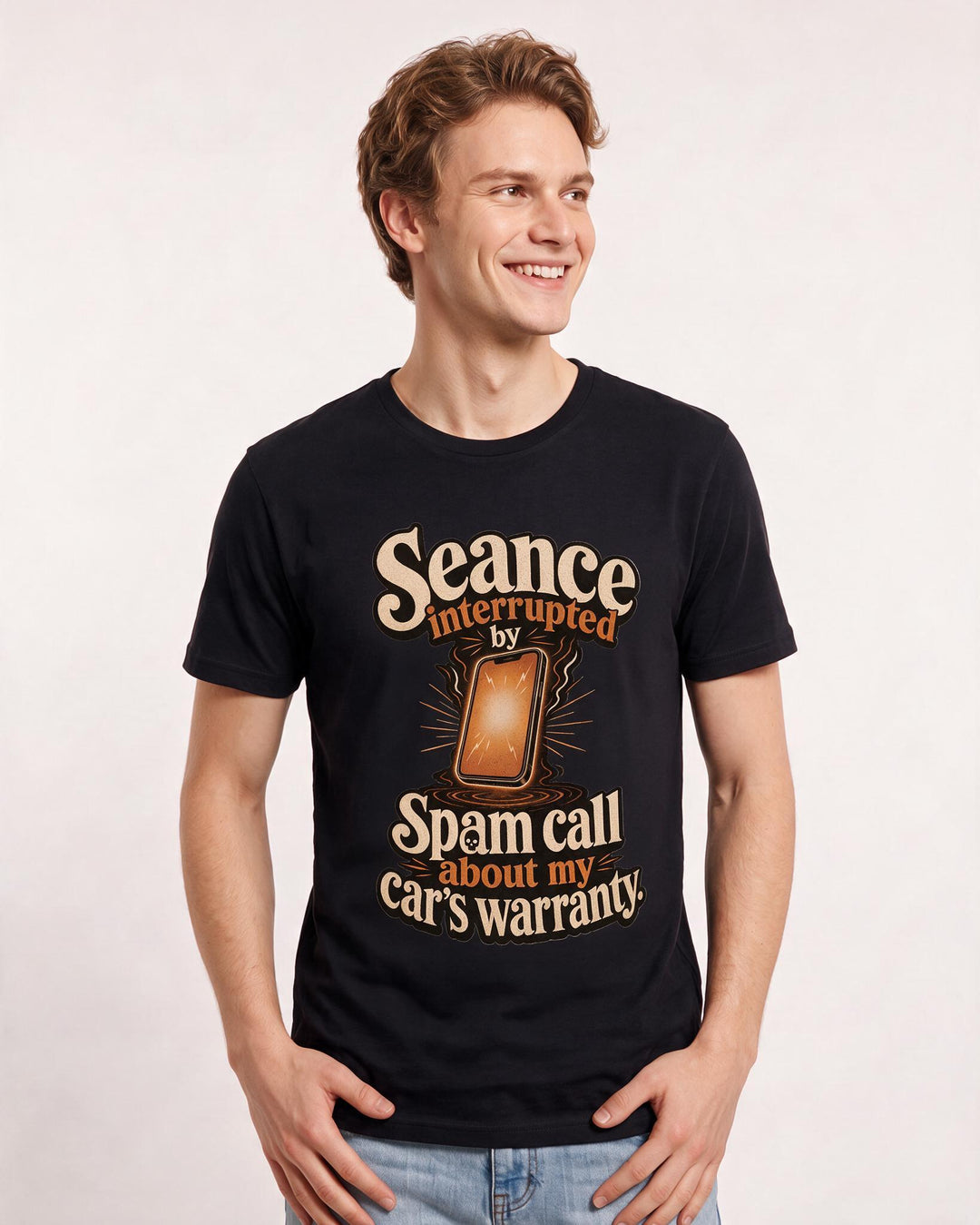 Halloween Black T-Shirt for Men – Halloween Theme Graphic Tee product image 1