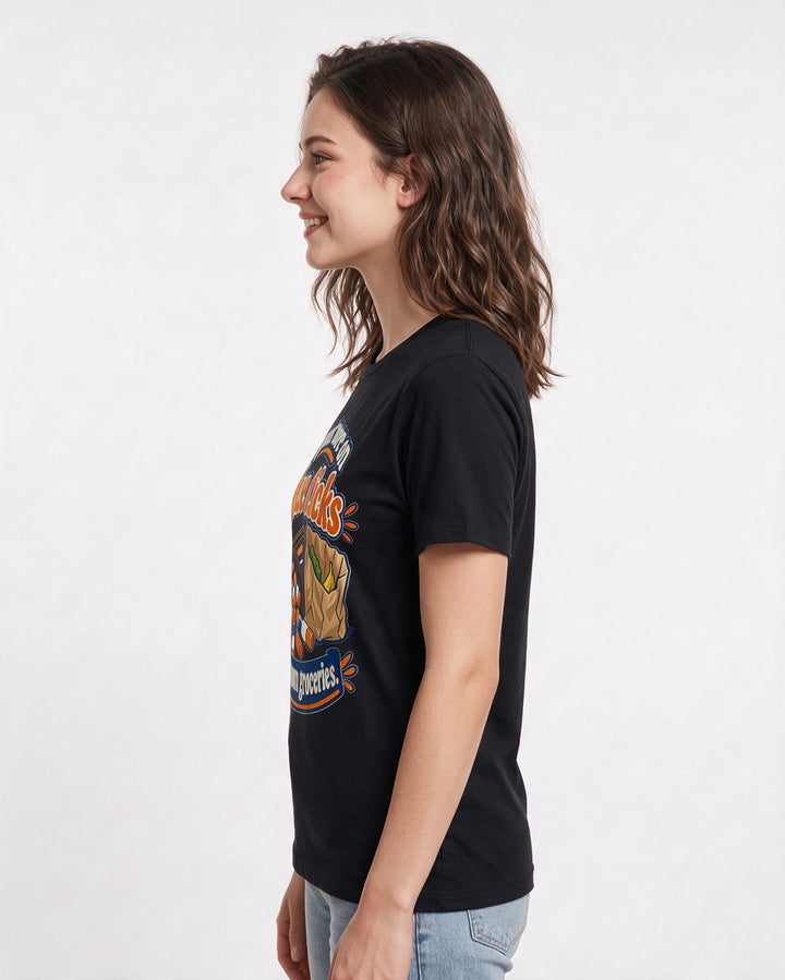 Teacher Black T-Shirt for Women – Everyday Expression Graphic Tee product image 2
