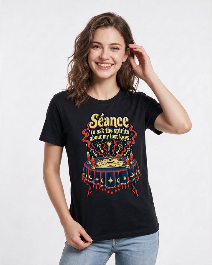 Halloween Black T-Shirt for Women – Halloween Theme Graphic Tee product image 1