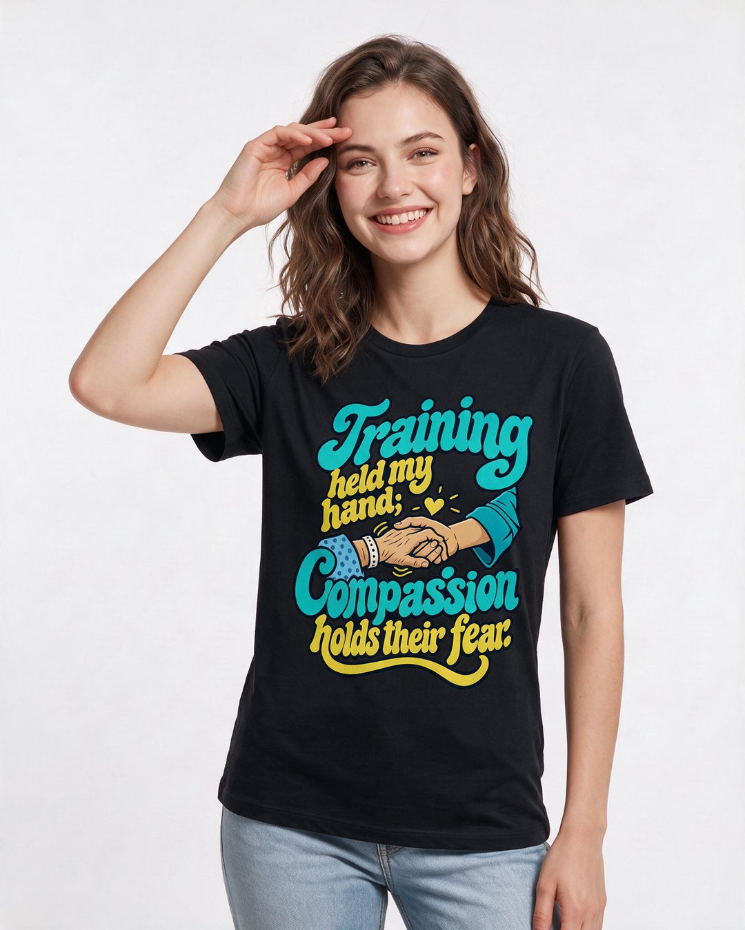 Nurse Black T-Shirt for Women – Nursing Life Graphic Tee product image 1