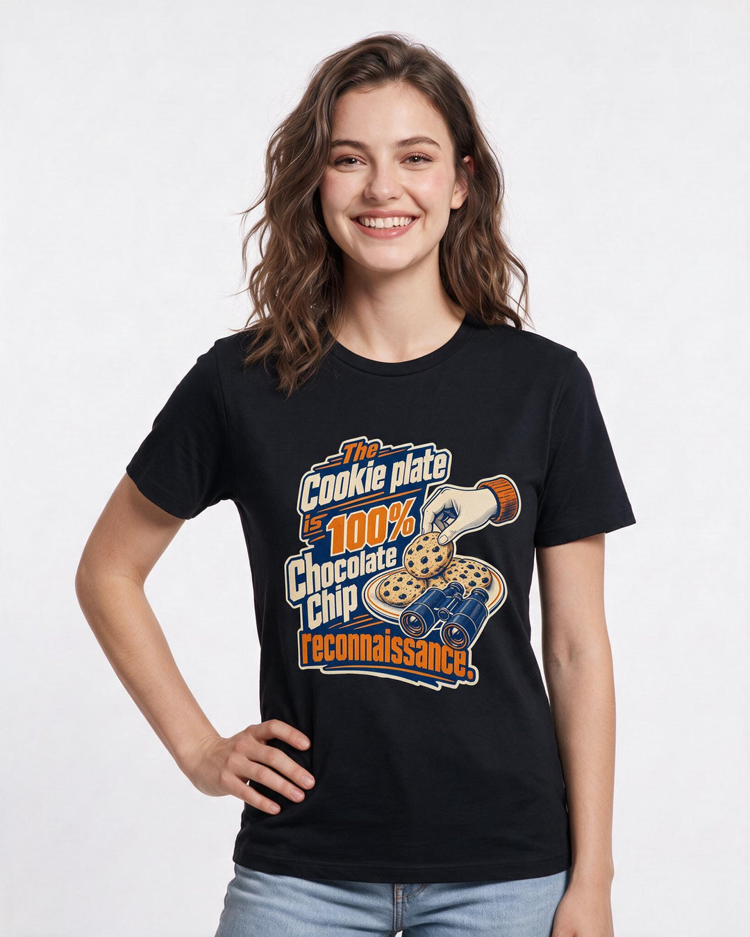 Christmas Black T-Shirt for Women – Holiday Theme Graphic Tee product image 3