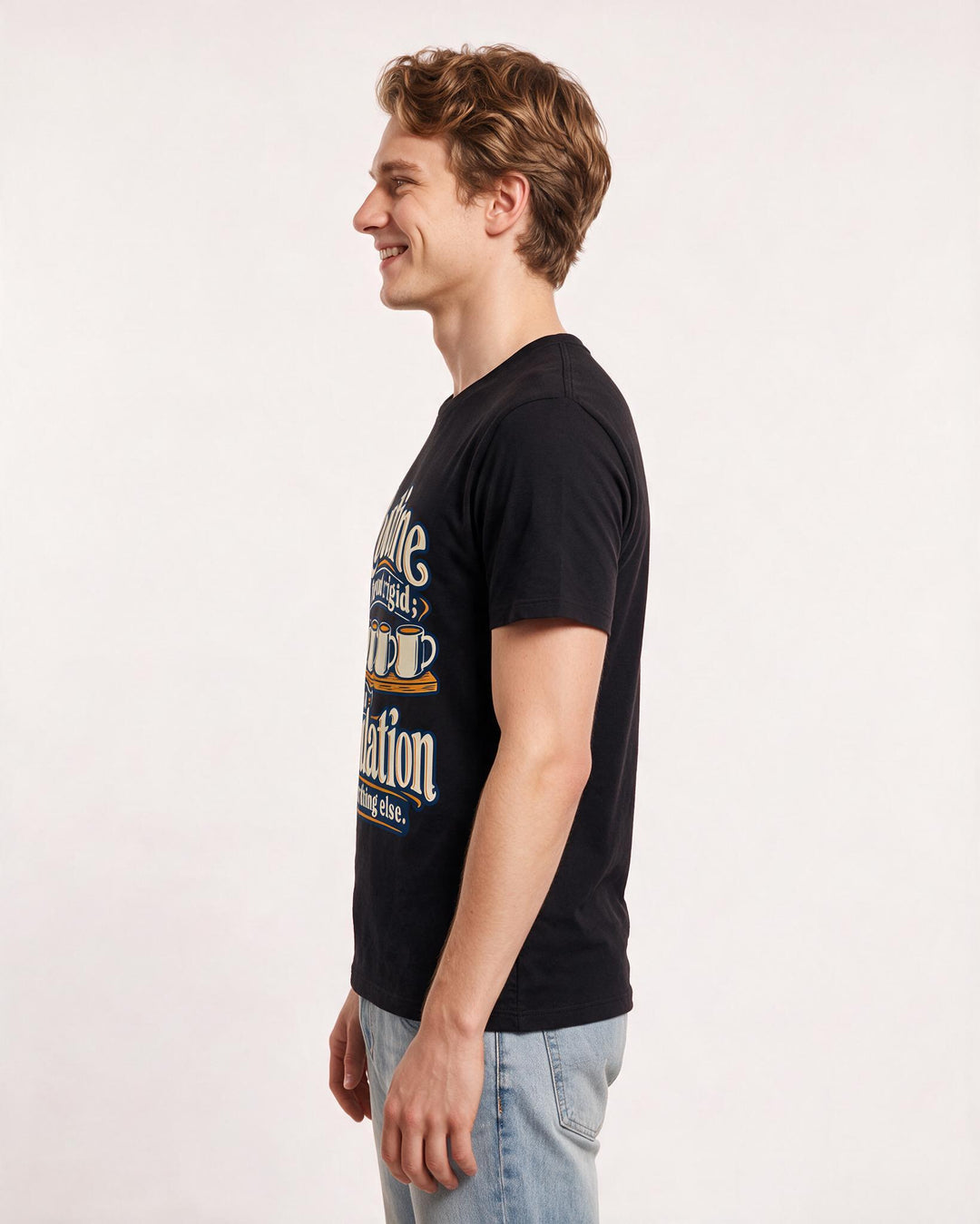 Neurodiversity Black T-Shirt for Men – Everyday Expression Graphic Tee product image 2