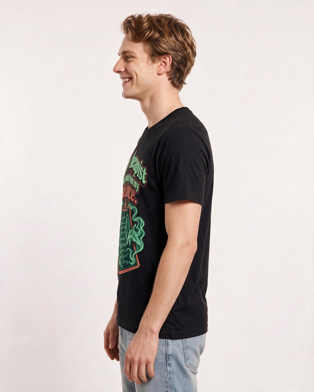 Halloween Black T-Shirt for Men – Halloween Theme Graphic Tee product image 2
