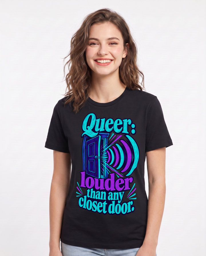 Pride Black T-Shirt for Women – Everyday Expression Graphic Tee product image 3