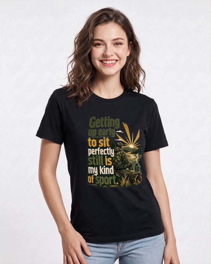 Hunting Black T-Shirt for Women – Everyday Expression Graphic Tee product image 3