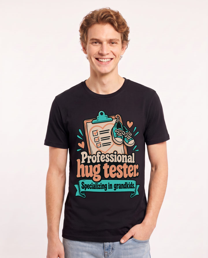 Grandparent Black T-Shirt for Men – Everyday Expression Graphic Tee product image 3