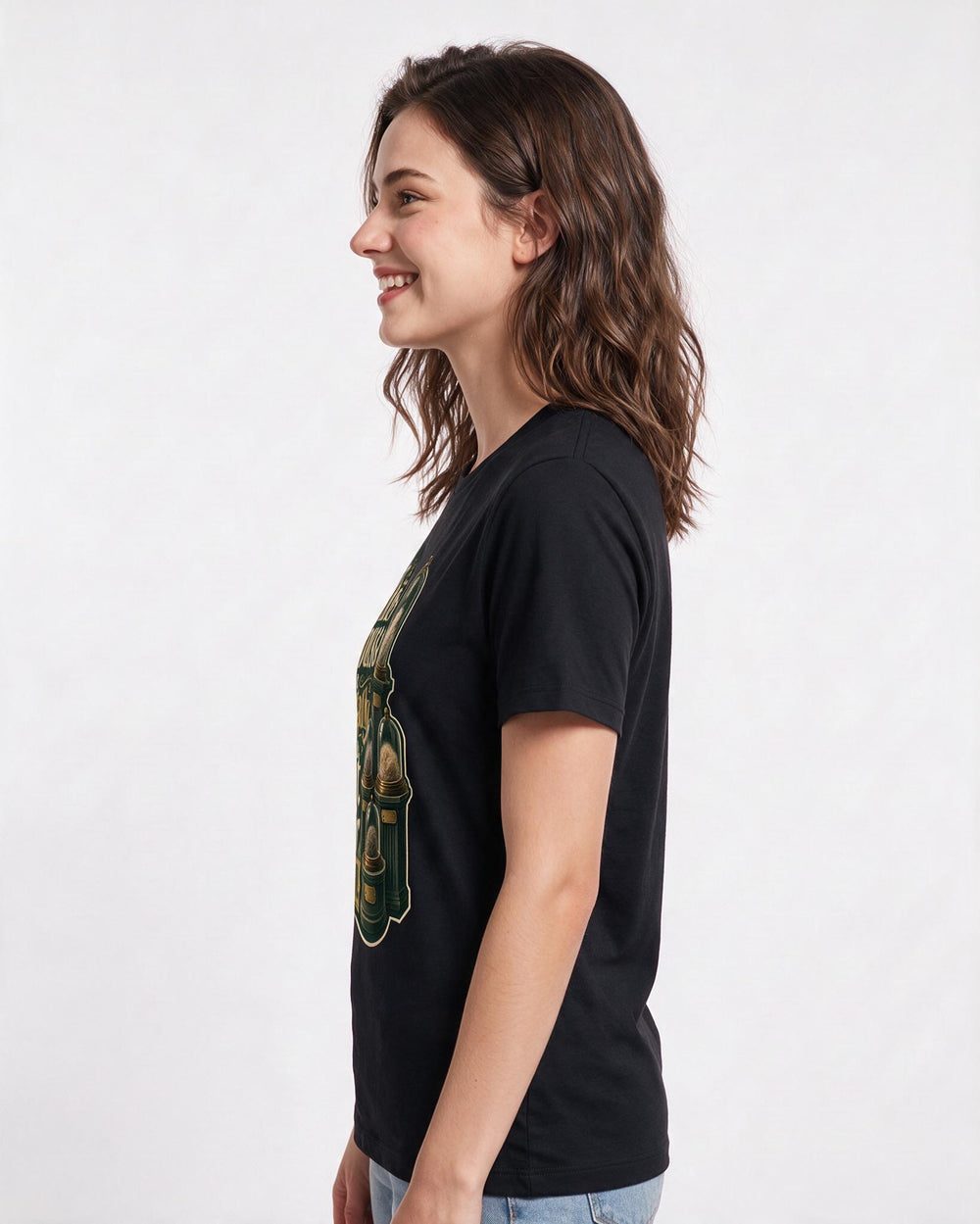 Cat Lover Black T-Shirt for Women – Everyday Expression Graphic Tee product image 2