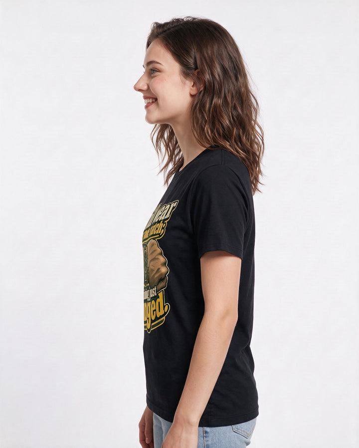 Veteran Black T-Shirt for Women – Everyday Expression Graphic Tee product image 2