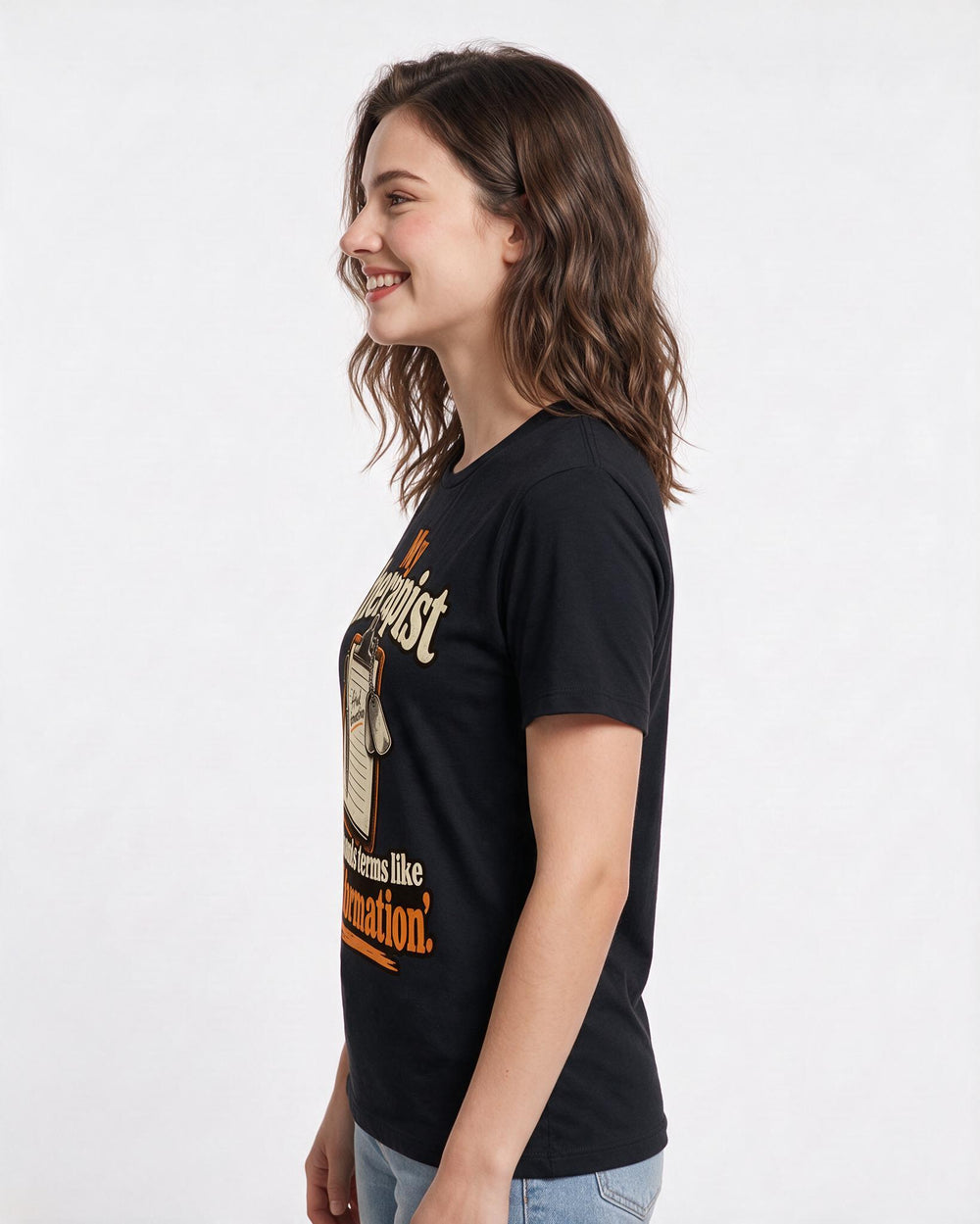 Veteran Black T-Shirt for Women – Everyday Expression Graphic Tee product image 2