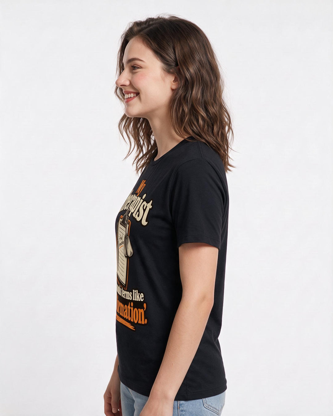 Veteran Black T-Shirt for Women – Everyday Expression Graphic Tee product image 2