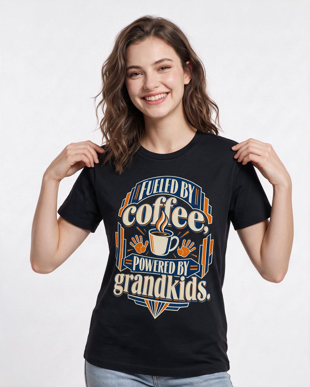Grandparent Black T-Shirt for Women – Everyday Expression Graphic Tee product image 1
