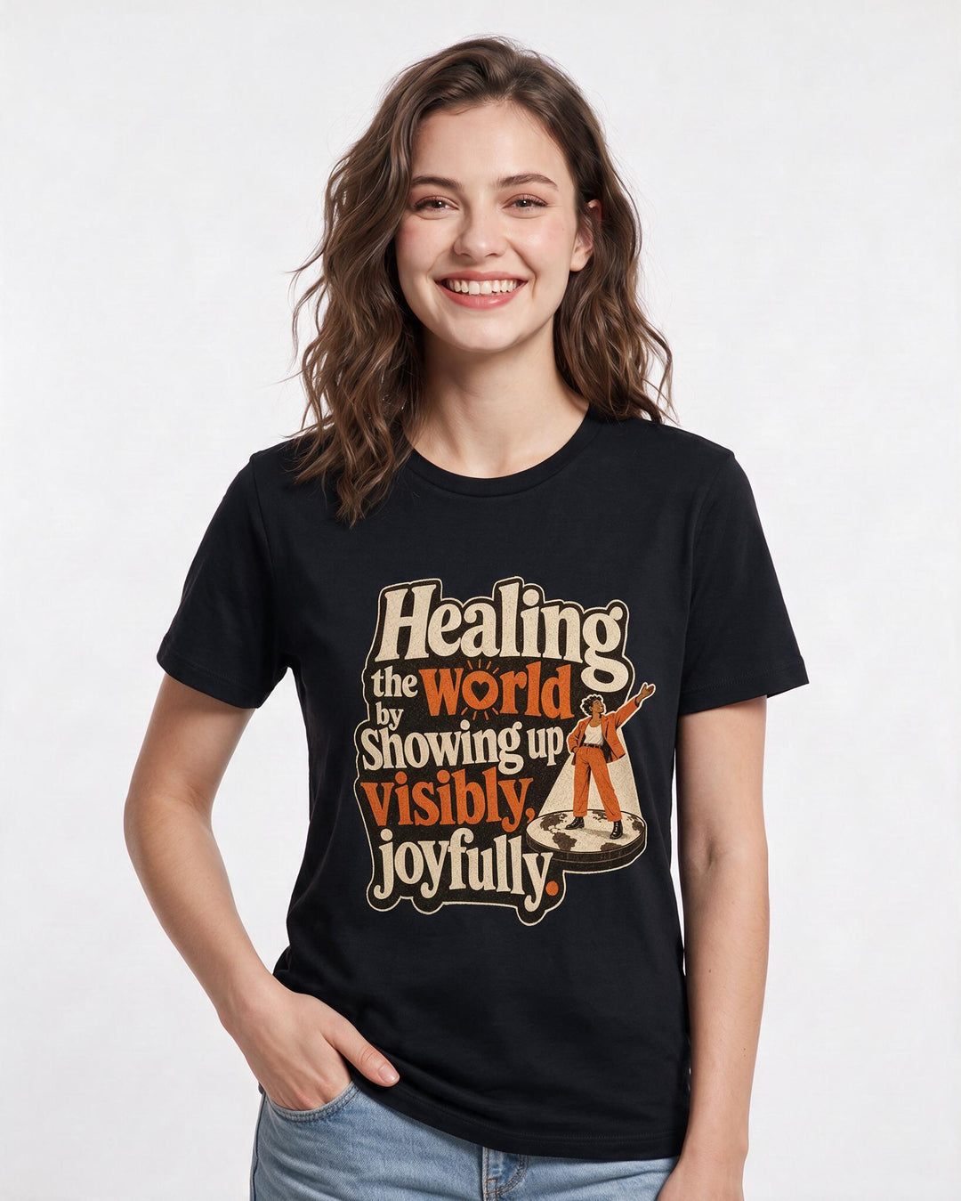Pride Black T-Shirt for Women – Everyday Expression Graphic Tee product image 1