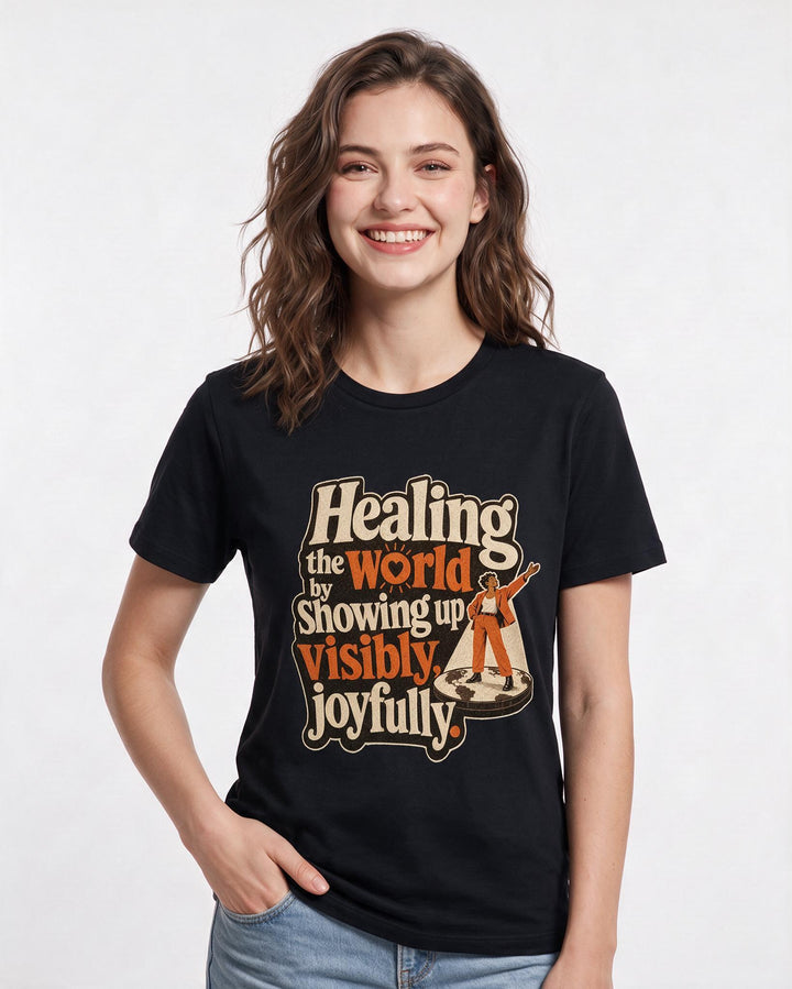 Pride Black T-Shirt for Women – Everyday Expression Graphic Tee product image 1
