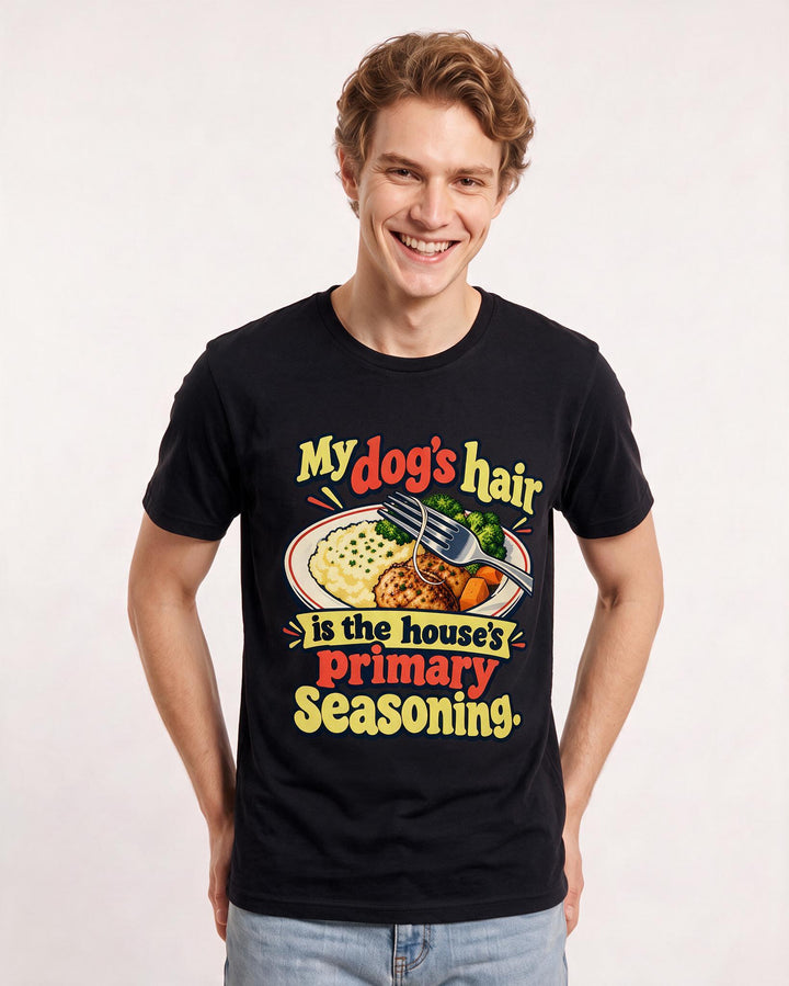 Dog Lover Black T-Shirt for Men – Everyday Expression Graphic Tee product image 1