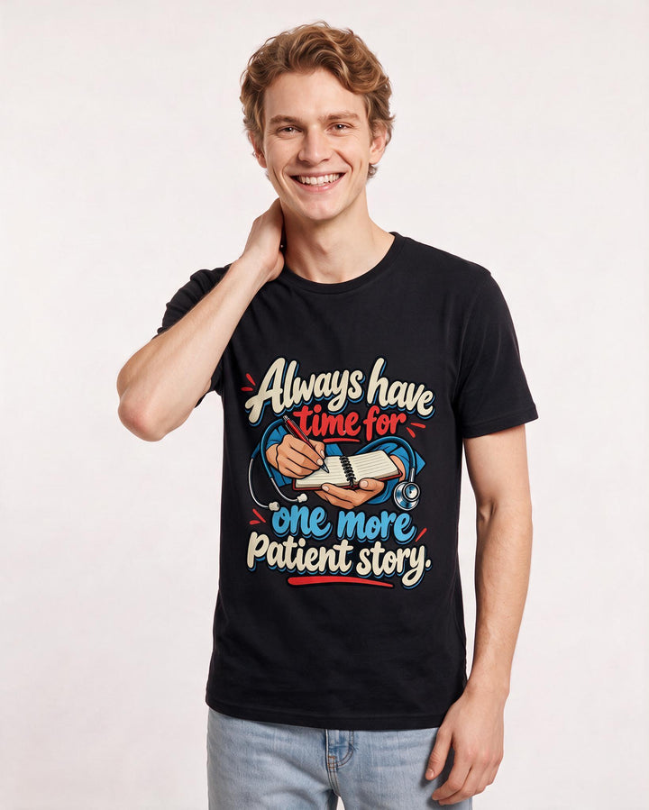 Nurse Black T-Shirt for Men – Nursing Life Graphic Tee product image 1