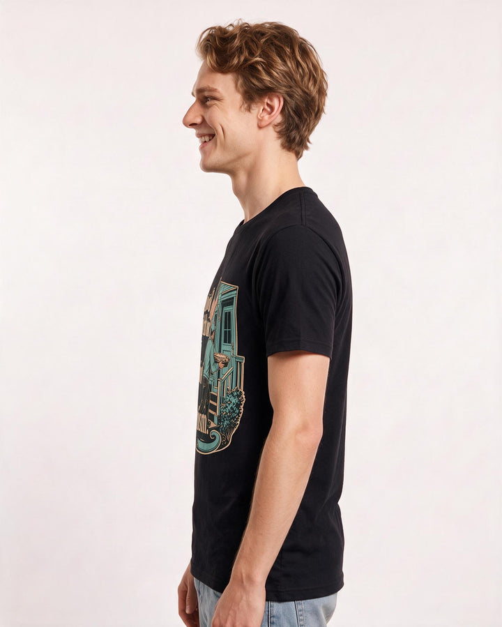 Patriotic Black T-Shirt for Men – Everyday Expression Graphic Tee product image 2