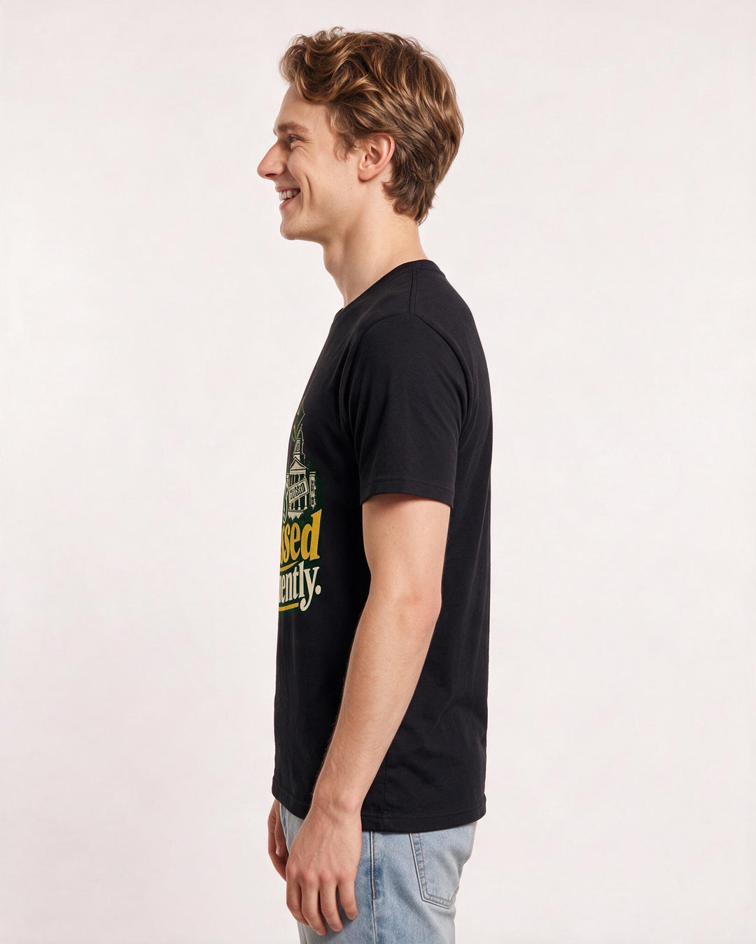 Graduation Black T-Shirt for Men – Everyday Expression Graphic Tee product image 2