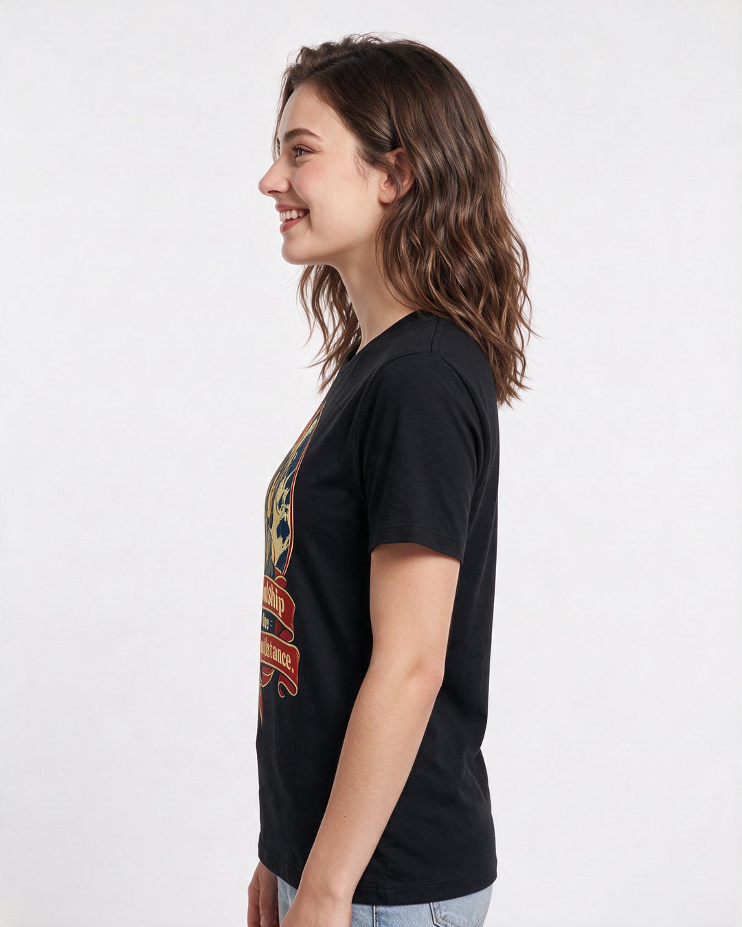 Veteran Black T-Shirt for Women – Everyday Expression Graphic Tee product image 2