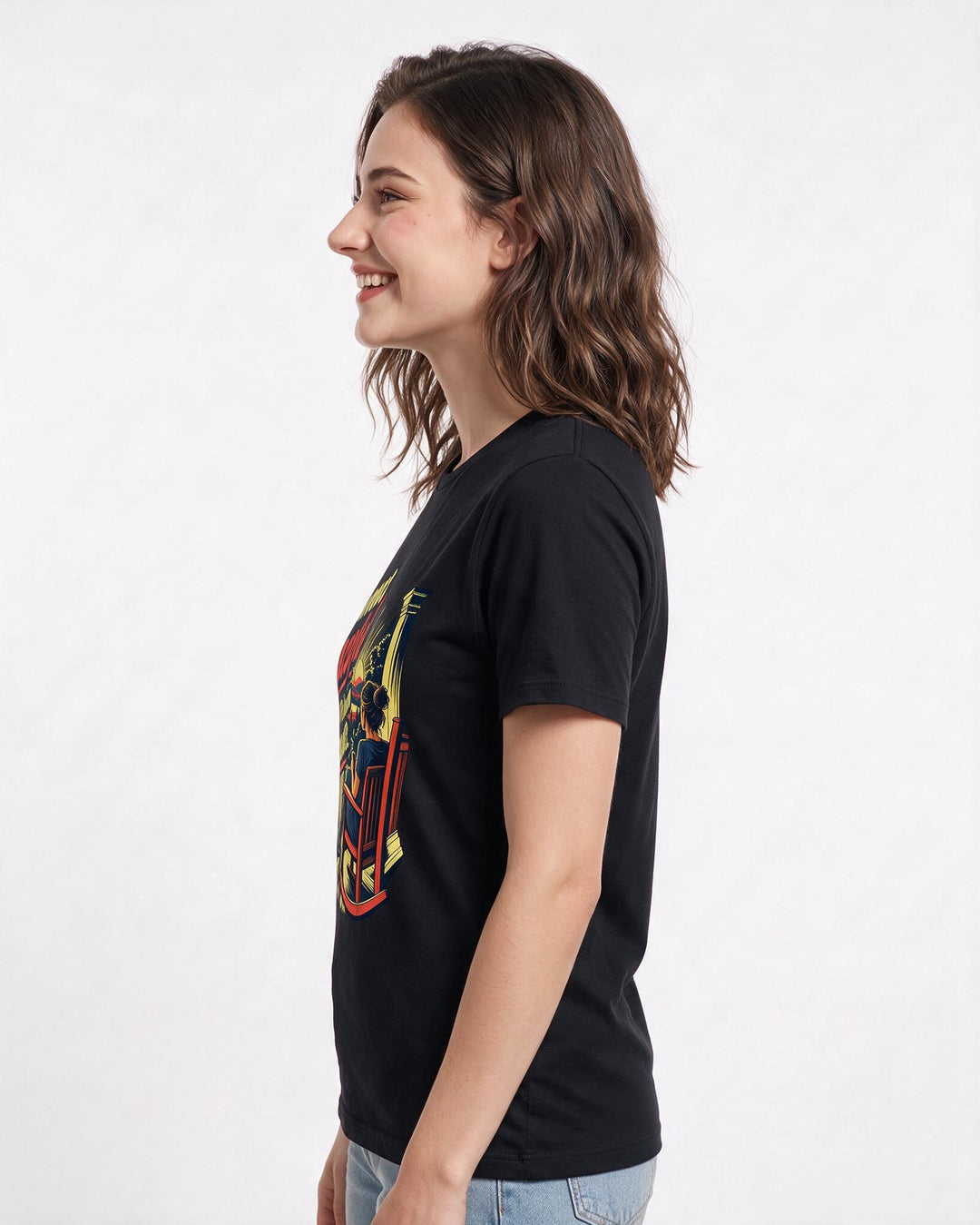 Veteran Black T-Shirt for Women – Everyday Expression Graphic Tee product image 2