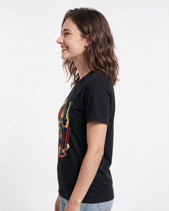 Veteran Black T-Shirt for Women – Everyday Expression Graphic Tee product image 2