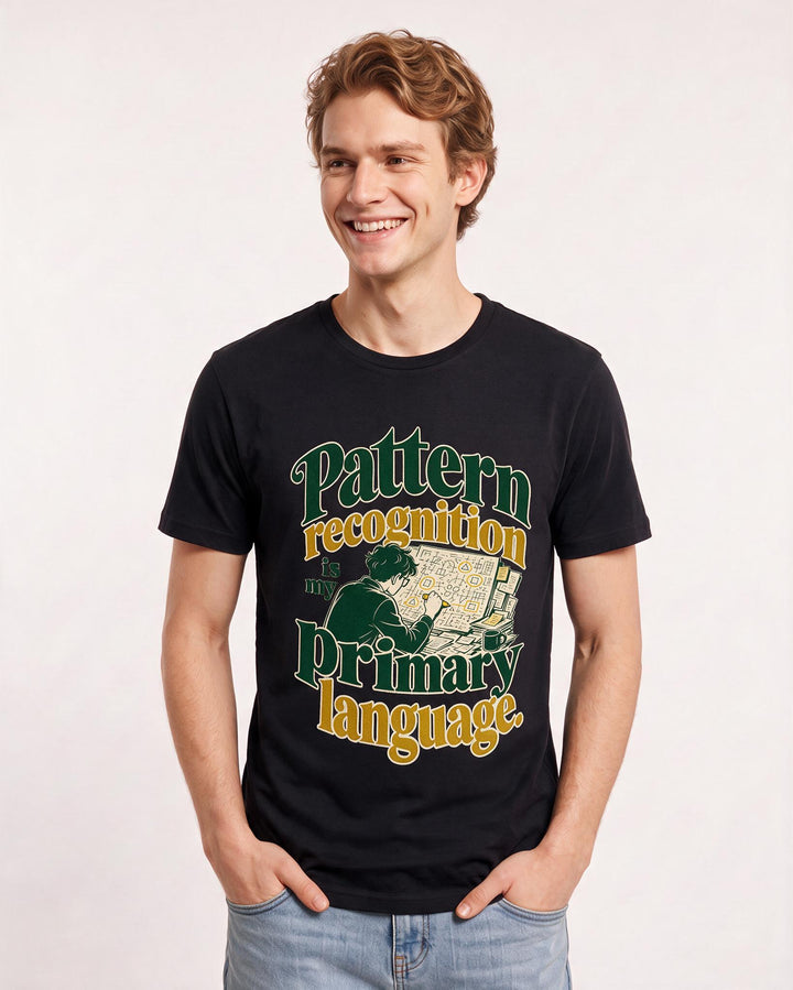 Neurodiversity Black T-Shirt for Men – Everyday Expression Graphic Tee product image 3