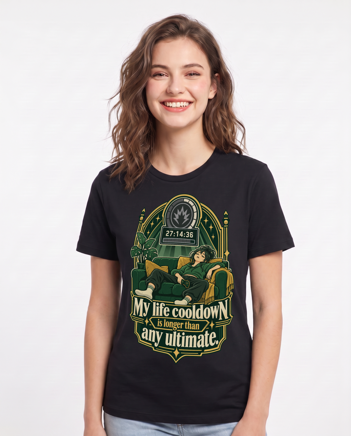 Gaming Black T-Shirt for Women – Game Night Graphic Tee product image 3