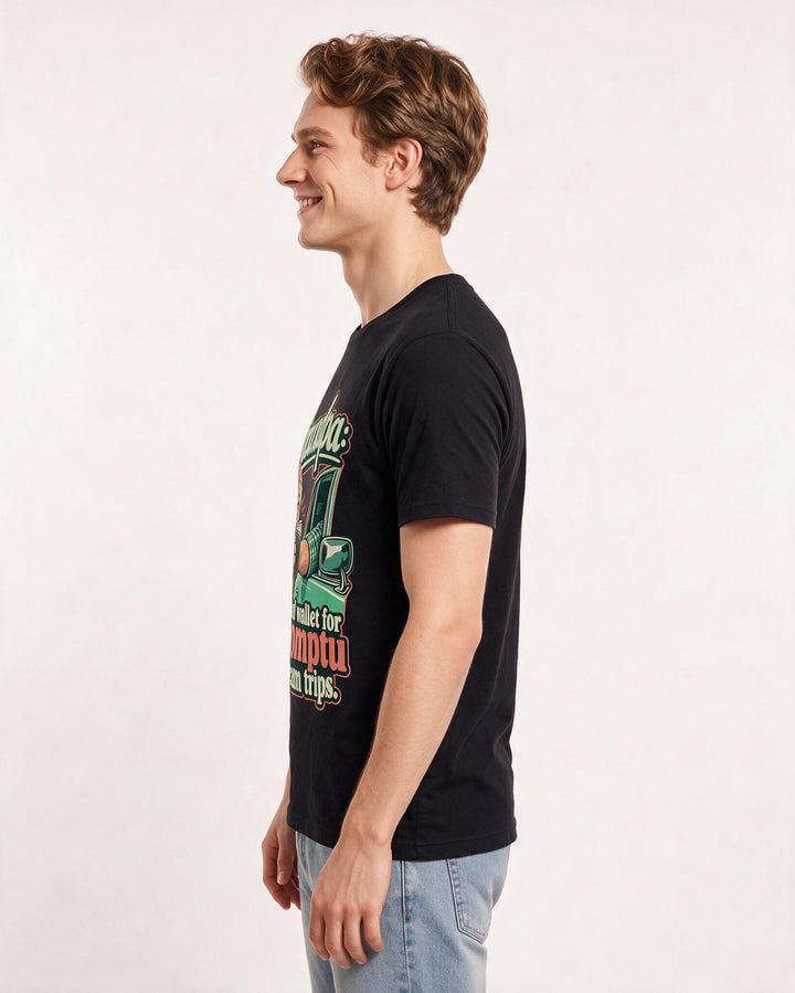 Grandparent Black T-Shirt for Men – Everyday Expression Graphic Tee product image 2