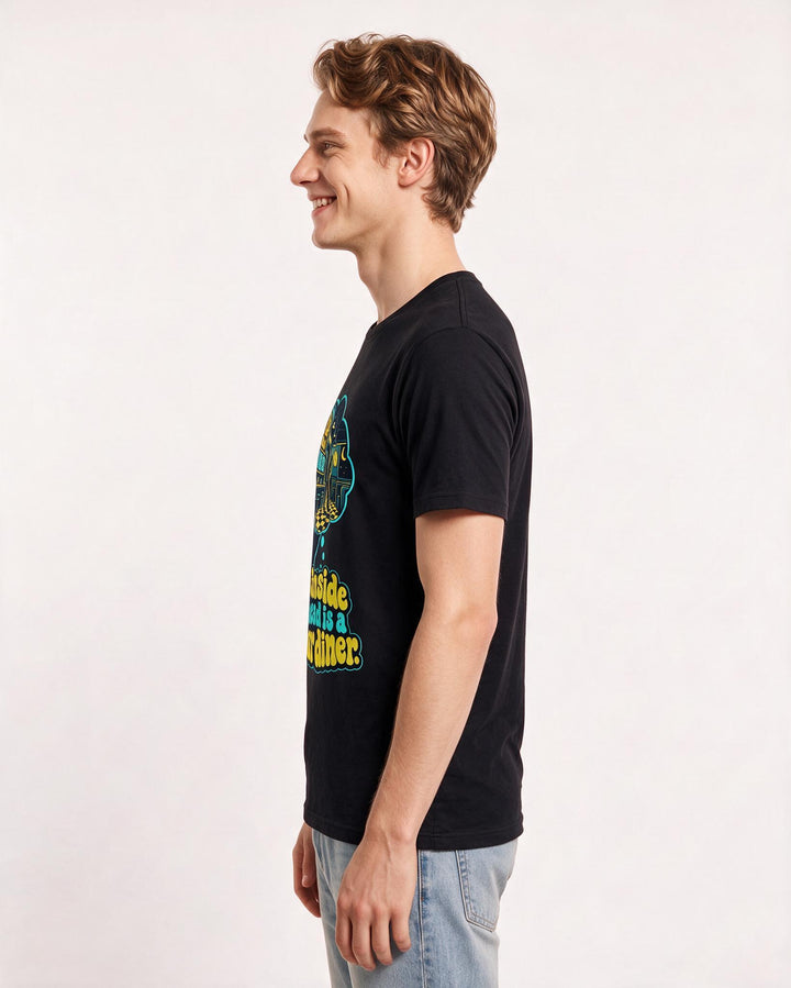 Meme Black T-Shirt for Men – Everyday Expression Graphic Tee product image 2