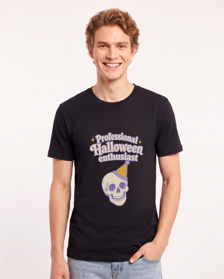 Professional Halloween enthusiast - Men's Black T-Shirt product image 2