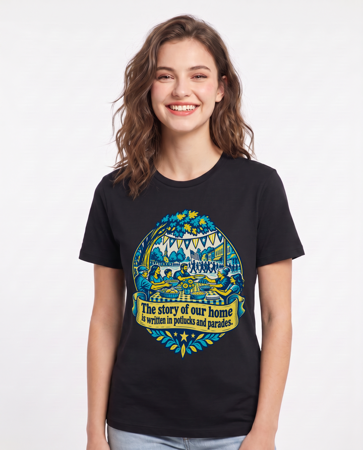 Patriotic Black T-Shirt for Women – Everyday Expression Graphic Tee product image 3