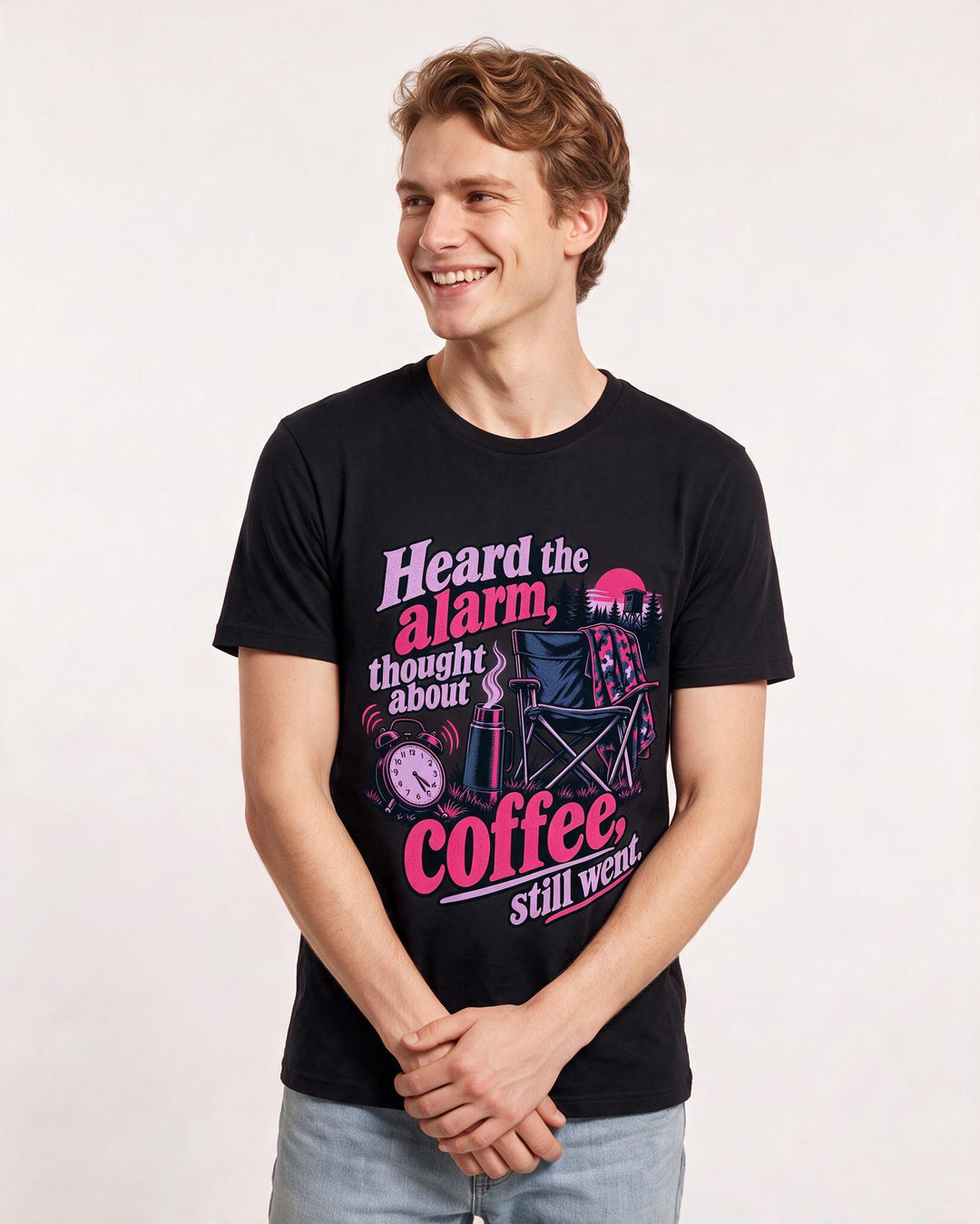 Hunting Black T-Shirt for Men – Everyday Expression Graphic Tee product image 1