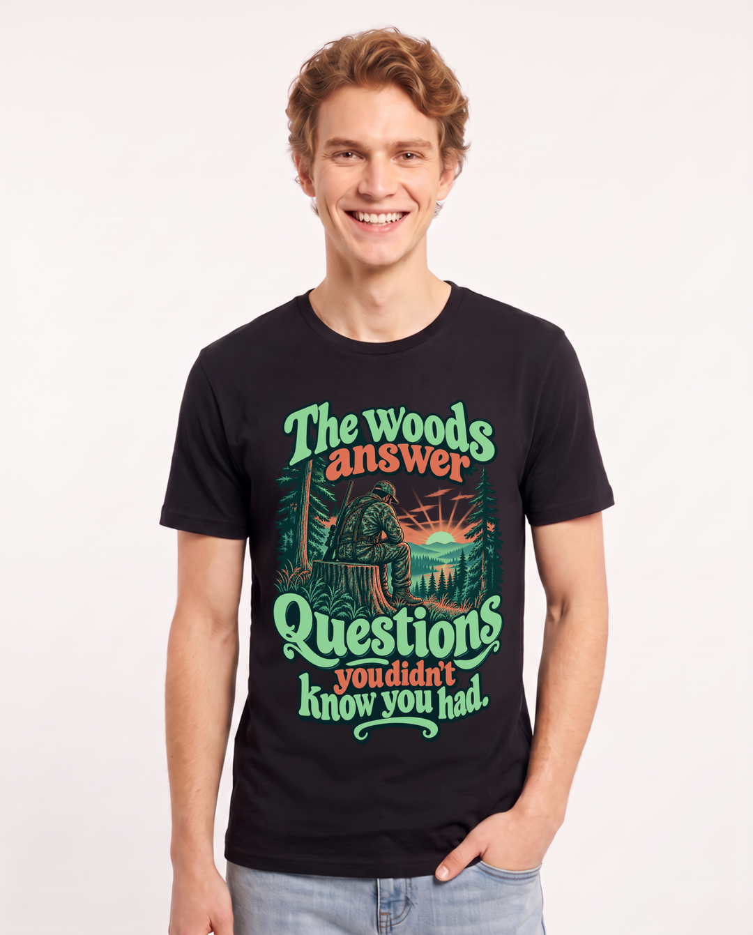 Hunting Black T-Shirt for Men – Everyday Expression Graphic Tee product image 3