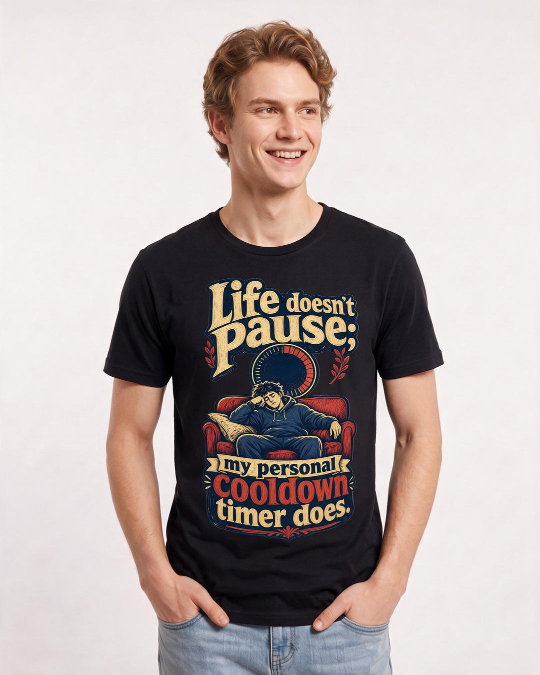 Gaming Black T-Shirt for Men – Game Night Graphic Tee product image 1
