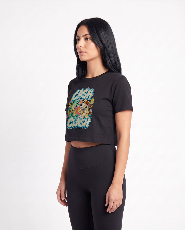 Cash Clash Crop Top mockup 2