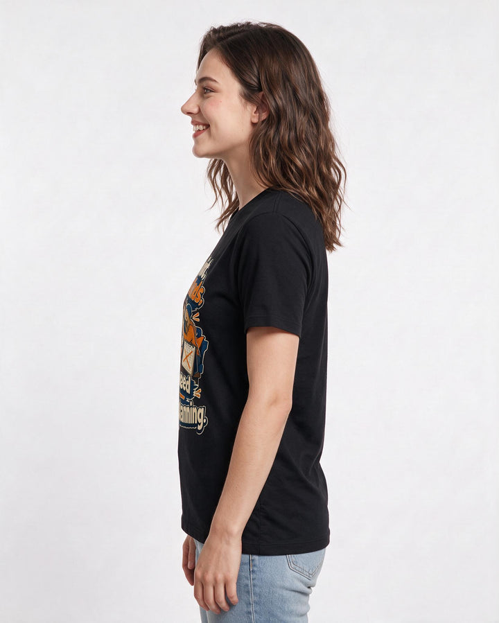 Beer Black T-Shirt for Women – Everyday Expression Graphic Tee product image 2