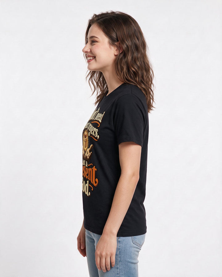 Christian Faith Black T-Shirt for Women – Everyday Expression Graphic Tee product image 2
