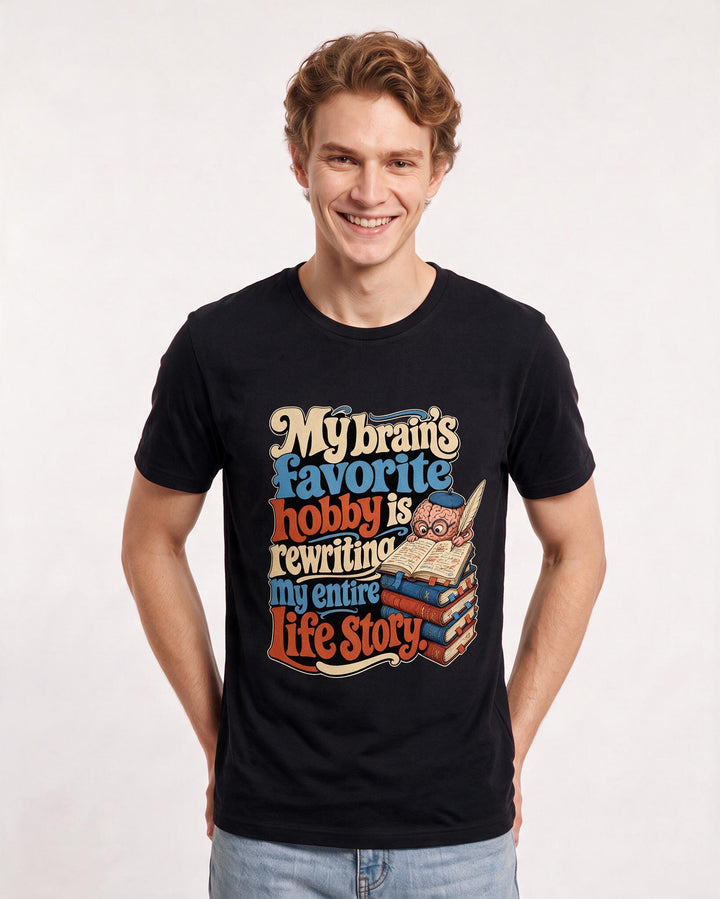Meme Black T-Shirt for Men – Everyday Expression Graphic Tee product image 1