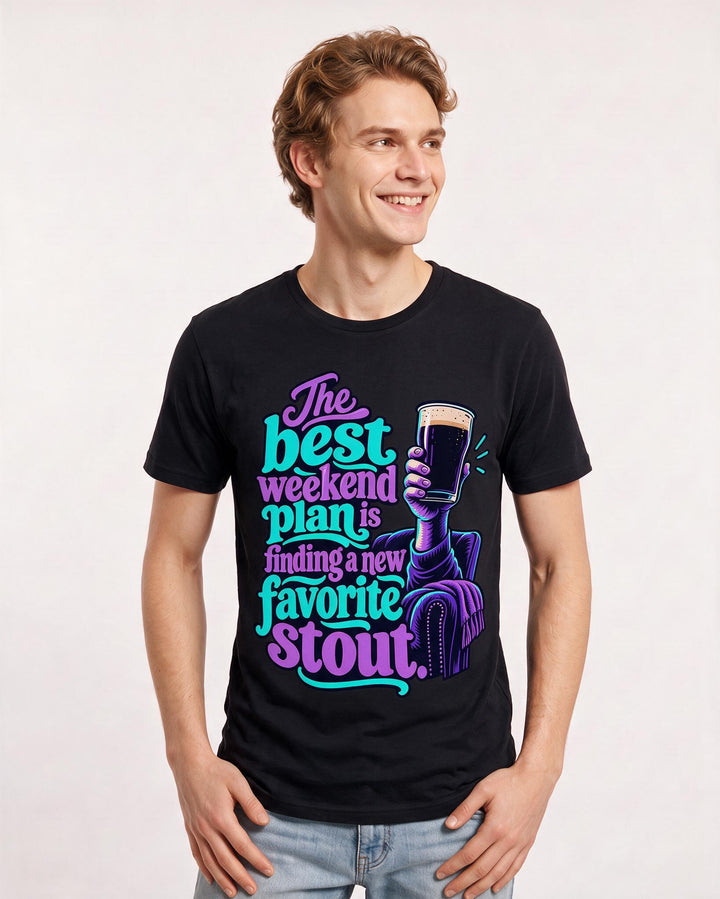 Beer Black T-Shirt for Men – Everyday Expression Graphic Tee product image 1