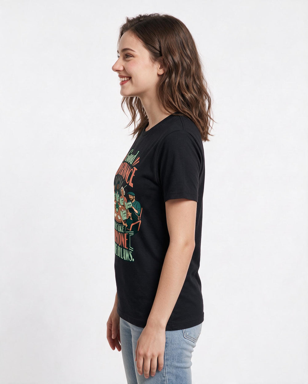 Political Statement Black T-Shirt for Women – Everyday Expression Graphic Tee product image 2