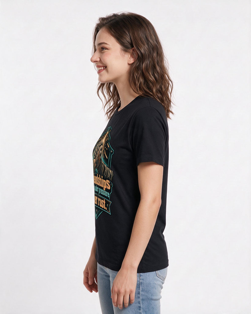 Veteran Black T-Shirt for Women – Everyday Expression Graphic Tee product image 2