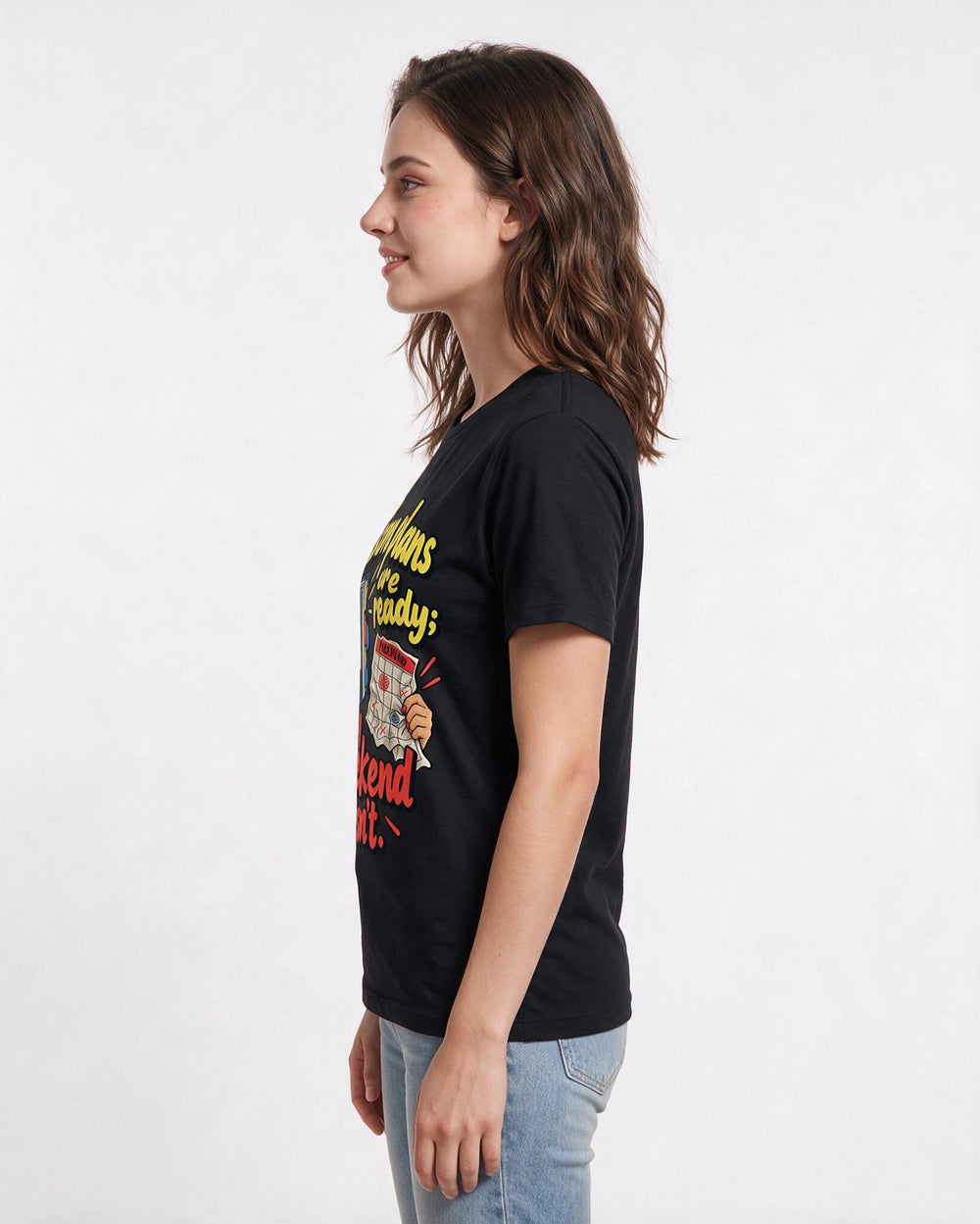 Teacher Black T-Shirt for Women – Everyday Expression Graphic Tee product image 2