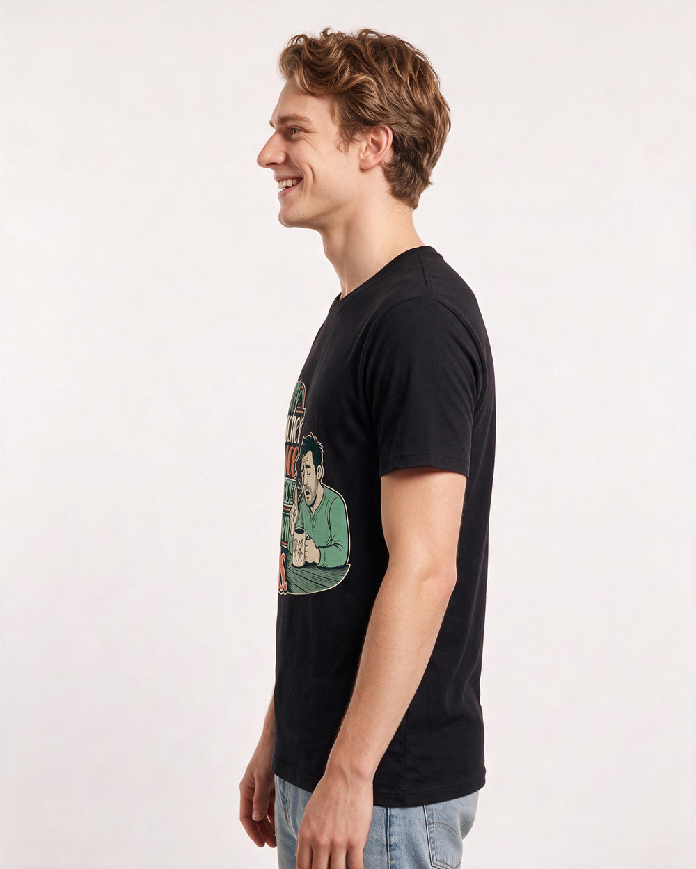 Teacher Black T-Shirt for Men – Everyday Expression Graphic Tee product image 2