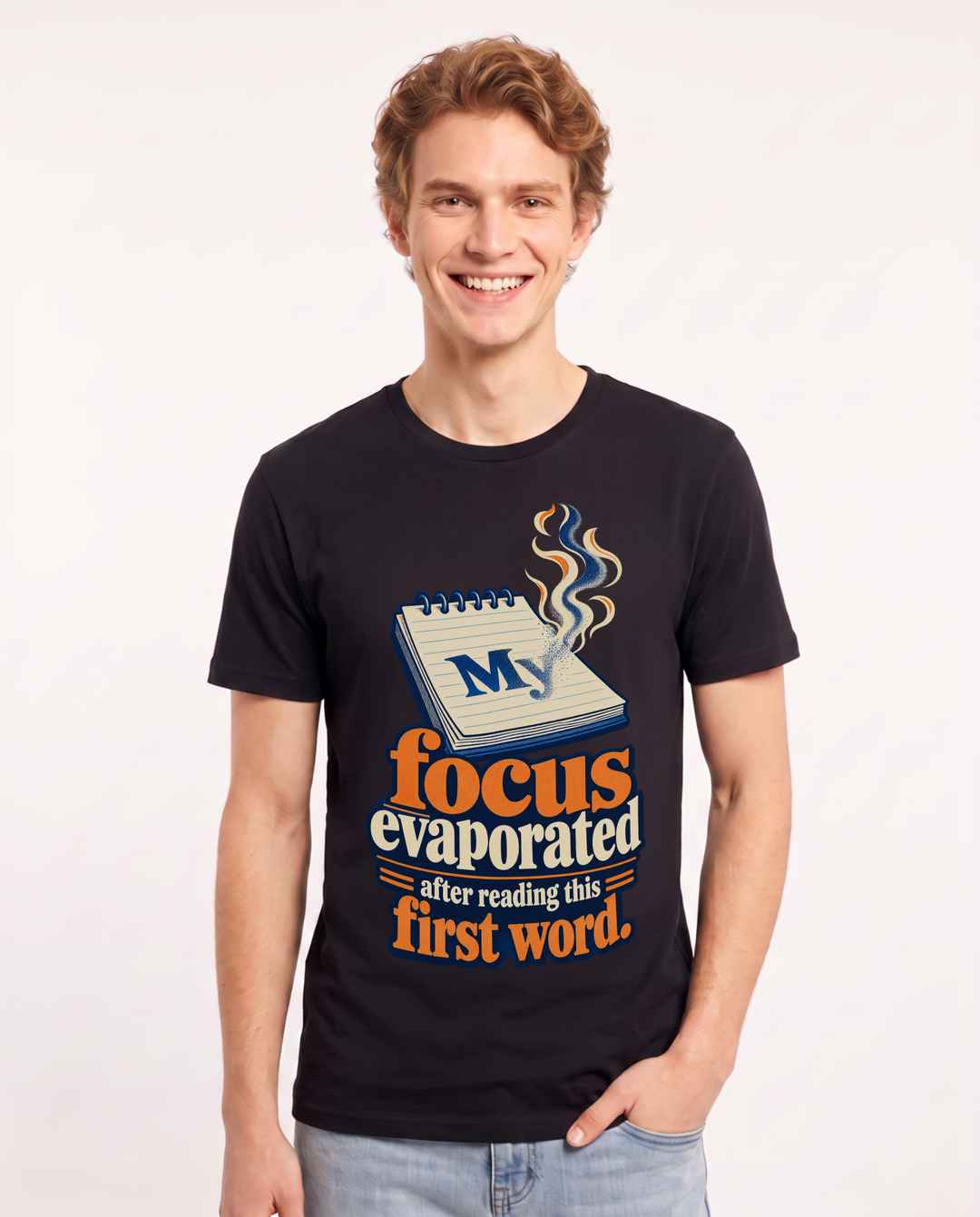 Meme Black T-Shirt for Men – Everyday Expression Graphic Tee product image 3