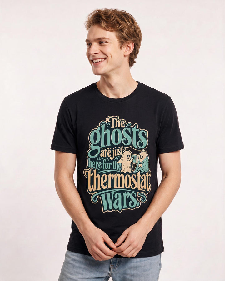 Halloween Black T-Shirt for Men – Halloween Theme Graphic Tee product image 3