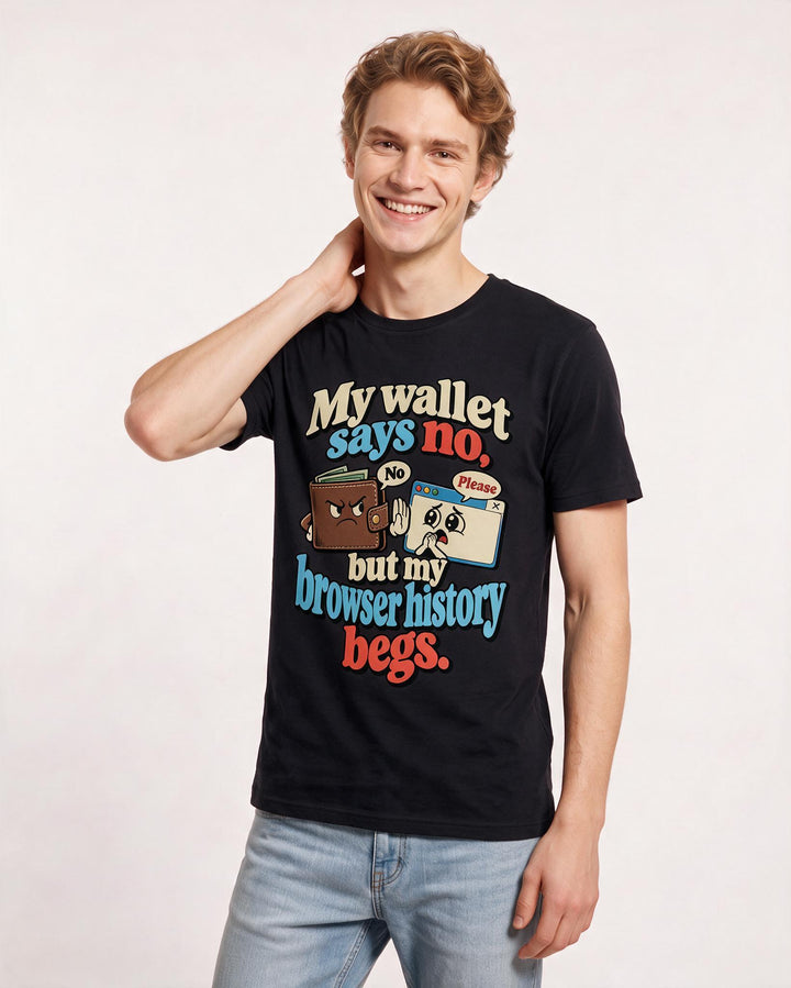 Meme Black T-Shirt for Men – Everyday Expression Graphic Tee product image 1