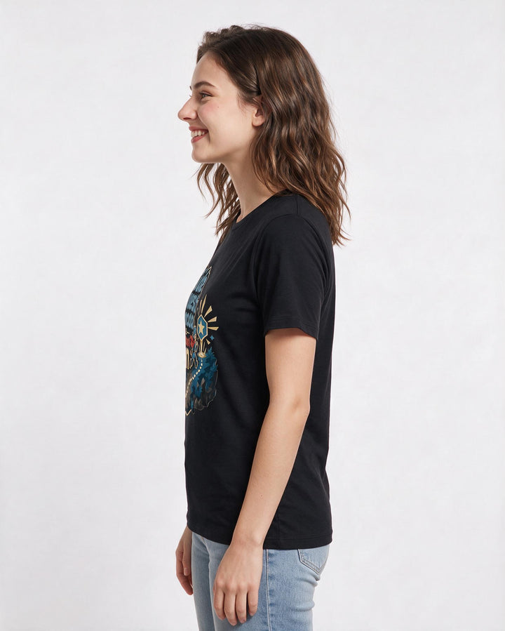 Gaming Black T-Shirt for Women – Game Night Graphic Tee product image 2